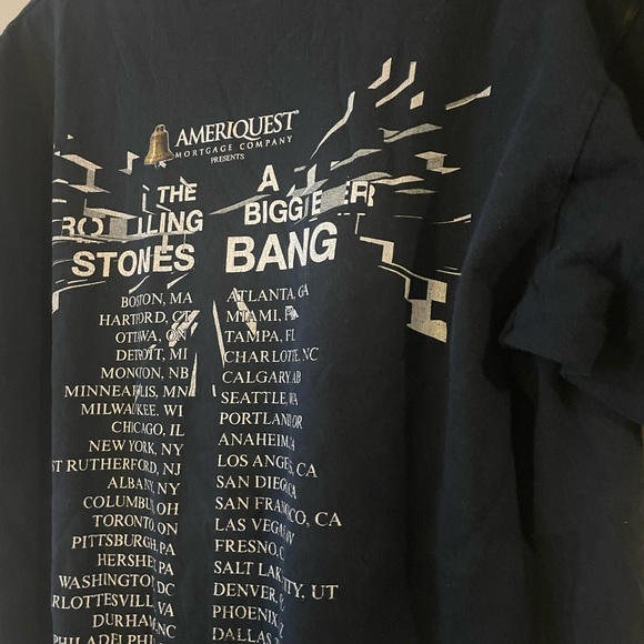 Vintage Rolling Stones tour tshirt a bigger bang black large 2005 VTG - Picture 6 of 8